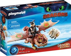 Конструктор PLAYMOBIL Гонки на драконах: Рыбьеног и Сарделька PM70729