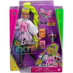 Кукла Barbie Экстра с зелеными неоновыми волосами HDJ44