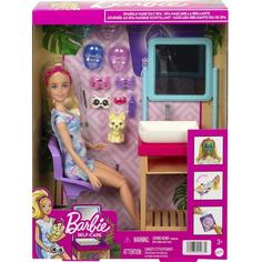 Кукла Barbie Спа-салон с масками для лица HCM82