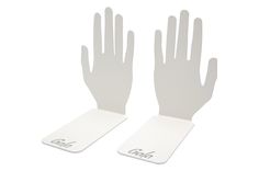 Держатель для книг Руки 2 шт. 12,7х8,9х15,4 см. Maesta, металл, цвет белый