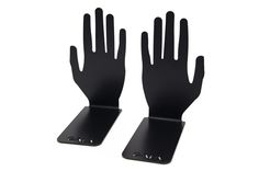 Держатель для книг Руки 2 шт. 12,7х8,9х15,4 см. Maesta, металл, цвет чёрный