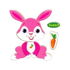 Пазл Зайчик, 15х15 см Пирамида открытий Kri Bly Boo