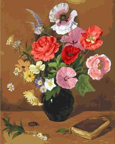 Картина по номерам Белоснежка Натюрморт с букетом цветов, 40x50