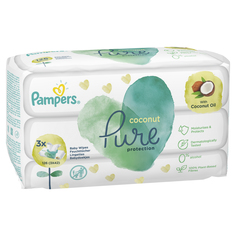 Детские влажные салфетки Pampers Pure Coconut 126 шт.