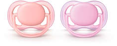 Набор пустышек Philips Avent серии Ultra Air 0-6 мес. 2 шт. для девочек SCF245/20