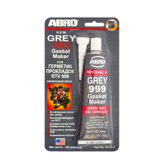 Герметик для прокладок Abro силиконовый серый 85 г