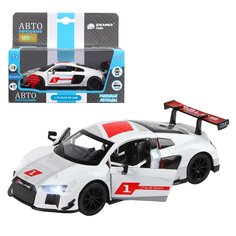 Машинка инерционная Автопанорама М1:32, AUDI R8 белый, JB1251305