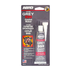 Герметик силиконовый серый 42,5 гр. ABRO 9-AB-42-R