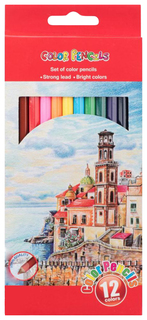 Набор цветных карандашей Color Pencils 12 цветов No Brand
