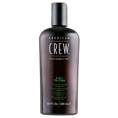 Шампунь кондиционер и гель для душа American Crew Tea Tree 3 in 1 250 мл