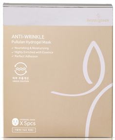 Гидрогелевая маска с пуллуланом BeauuGreen Pullulan Hydrogel Mask 5 шт.