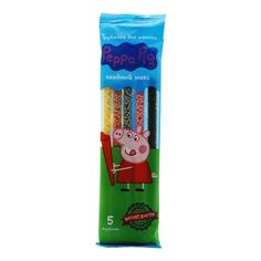 Трубочки для молочного коктейля Peppa Pig Ягодный микс 30 г 5 шт + магнит