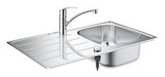 Мойка и смеситель для мойки GROHE K200, нержавеющая сталь (31565SD1)