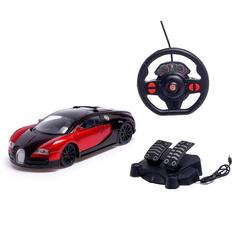Р/У машинка гоночная Ferrari 1:16 4 канала свет 27MHz, в/к 43х8,5х30 см синяя JB1168217 No Brand