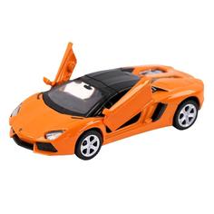 Игрушечная машинка Lamborghini Aventador LP700-4 Roadster 11см оранж. инерция JB1200140 No Brand