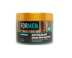 Мыло для мужчин 3в1 для ухода за телом волосами мягкого бритья Floresan For Men 200 мл