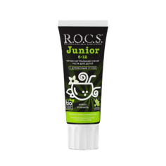 Зубная паста для школьников R.O.C.S. Кокос и Ваниль JUNIOR (черная) 74 г