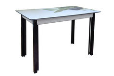 Кухонный стол Hoff 75х120х70 см, серый/черный