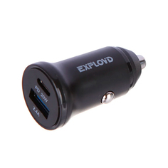 Автомобильное зарядное устройство Exployd EX-Z-1137 PD 20W+2,4A черное