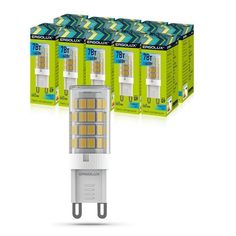 Набор из 10 светодиодных лампочек Ergolux LED-G9-7W-G9-4K