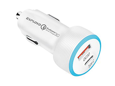 Зарядное устройство Exployd Ray 1хUSB 2.4A Type-C 30W QC 3.0 White EX-Z-1216