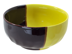 Салатник 9885 500мл. желт-корич. (х45) Солнечногорская керамика