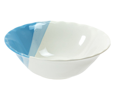 Миска 9869 Славянская керамика 0,45л. керам. капля бел-голуб.(х60)