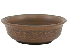 Миска глина КРАСНАЯ ГЛИНА, ДАЧА гладкая(х40) Славянская керамика