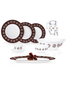 Столовый сервиз СИРОККО БРАУН 46 предметов 6 персон Luminarc