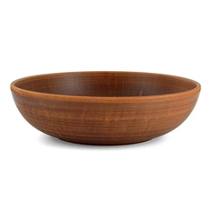 Миска гладкая из красной глины 0,9л. "Дымленая керамика" (50281)