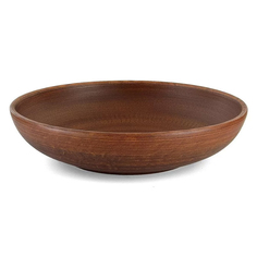 Миска гладкая из красной глины 1,2л. "Дымленая керамика" (50282)