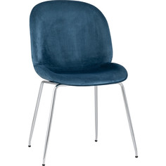Стул Турин, бархат маренго, хромированные ножки Stool Group