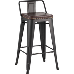 Стул полубарный TOLIX SOFT черный матовый Stool Group