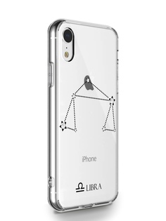 Чехол MustHaveCase для iPhone XR Знак зодиака Весы прозрачный
