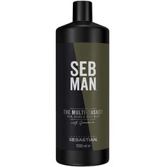 Шампунь для ухода за волосами, бородой и телом THE MULTITASKER 3 в 1 1000 мл Sebman