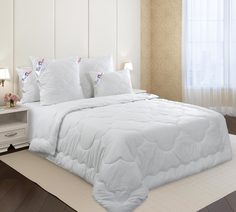 Одеяло (140х205) "Шантильи комп.4" («лебяжий пух»/ перкаль, 1,5-спальное Текс Дизайн