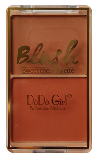 Палетка румян DoDo Girls Blush sweet cheeck palette, 2 цвета, набор 04