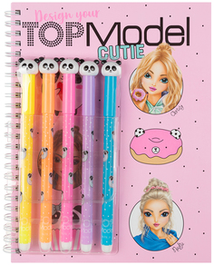 Альбом для раскрашивания с набором фломастеров Depesche TOPModel Design Your Cutie