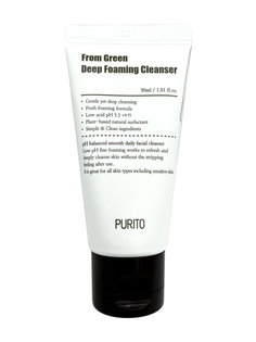 Слабокислотная пенка с центеллой и зеленым чаем Purito From Green Deep Cleanser 30 мл