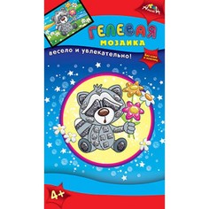 Мозаика гелевая "Енот", А6 Апплика