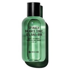 Riche, Тоник для лица Spinach & AHA+BHA, 150 мл
