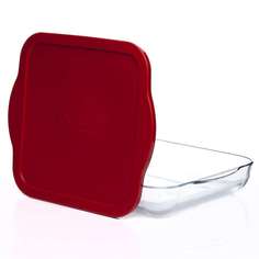 Посуда для СВЧ лоток квадратный с крышкой 280*280 мм (1093246) Pasabahce