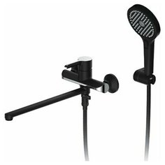 Смеситель для ванны с душем Gappo G2203-6, черный/хром