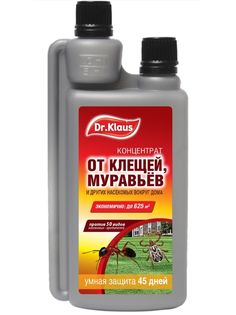 Dr.Klaus Концентрат от клещей, муравьев и других насекомых, флакон 250 мл.
