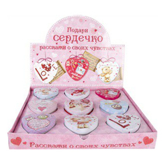 Елочная игрушка Magic Home сердечко с признанием внутри 7 см разноцветный 1 шт.