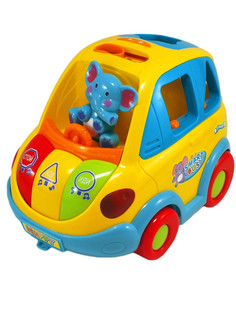 Детская развивающая игрушка Huile Toys Машинка-сортер Веселый автобус 896