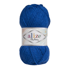 Пряжа Alize My baby 50г, 150м (100% акрил) (141 василёк), 5 мотков