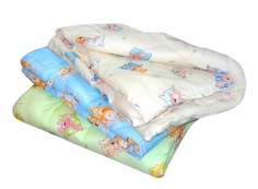 Детское одеяло ПОЛОКРОН ватное стёганое, 110х140 см, улучшенное, чехол бязь. 1077