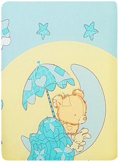 Одеяло детское Сонный Гномик холлофайбер голубой