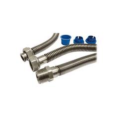 Подводка гибкая для газа нерж.сталь сильфон 1/2" г-г L=0,8 м Tuboflex 018-0476